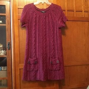 Red and black tunic